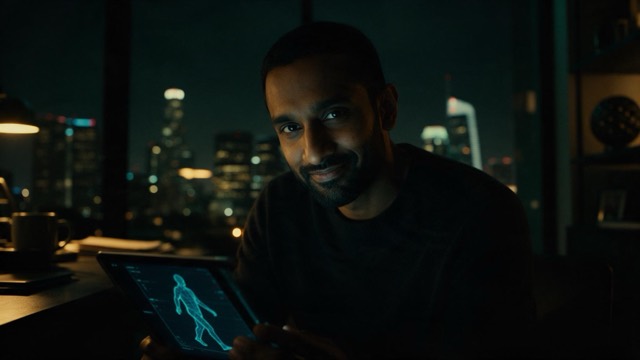 Arun Sen, ~35. Founder of Meridian Instruments. Can authenticate any object; cannot read people.