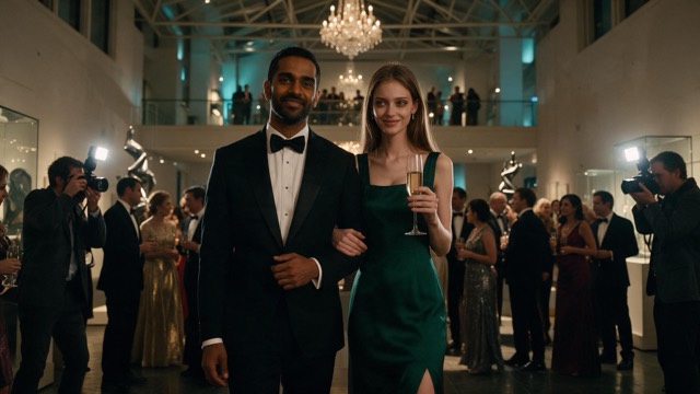 First shared job. A foundation gala. She is his date — that is the cover, and the problem.